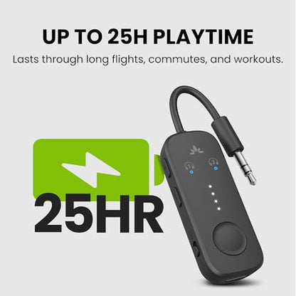 Avantree Relay - Airplane Bluetooth Adapter for 2 AirPods or Headphones - color: 4-Sandstorm Beige