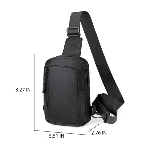 Mini Sling Bag for Men & Women,Waterproof Crossbody Bag(Dark Blue) - color: Dark Blue