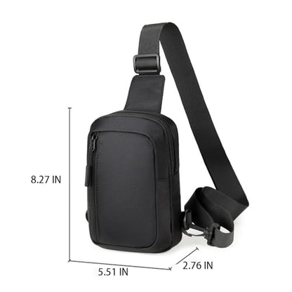 Mini Sling Bag for Men & Women,Waterproof Crossbody Bag(Dark Blue) - color: Dark Blue