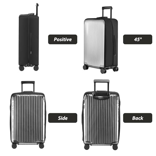 Veki Clear Luggage Covers for Suitcase TSA Approved, PVC Suitcase Cover, 20 - size: 20