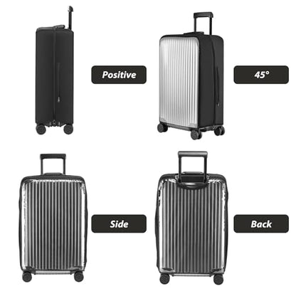 Veki Clear Luggage Covers for Suitcase TSA Approved, PVC Suitcase Cover, 28 - size: 28