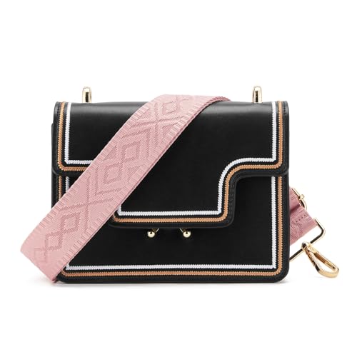 ZOOEASS Wide Shoulder Strap (Solid),Adjustable Replacement Belt Crossbody Canvas Bag Handbag - color: Jx5pink
