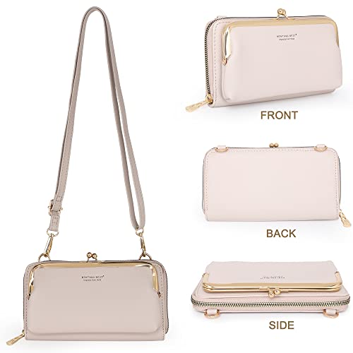 Montana West Crossbody Cell Phone Purse for Women RFID Blocking Cellphone Wallet - color: Wallet Khaki