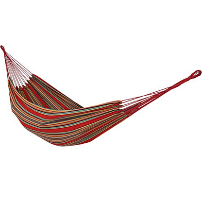 Sunnydaze Brazilian Double Hammock Without Stand, Portable, Sunset - color: Sunset