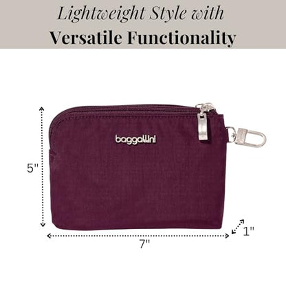 Baggallini On the Go Daily RFID Pouch - color: Mulberry