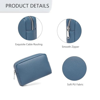 Makeup Bag for Purse Travel Cosmetic Bag (PU Brussels Sprouts) - color: Brussels Sprouts