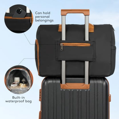 Luggage Sets 5 Pcs, Hardshell Lightweight Durable Suitcase With TSA-Lock - color: DarkGreen