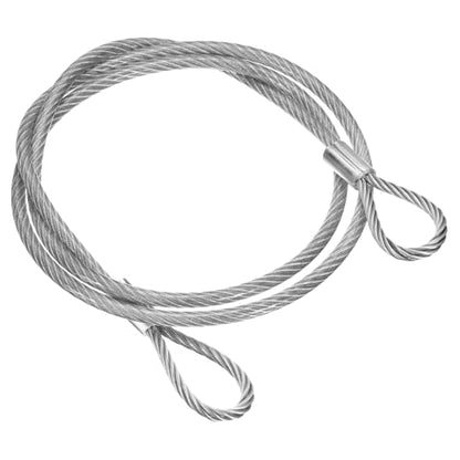 PATIKIL 51" Safety Cable Lock Security Wire Ropes 0.26" Dia Clear - size: 51 Inch-Clear