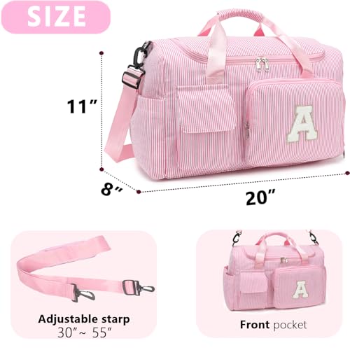 Kids Travel Duffle Bag Dance Bag Gifts for Girls - color: Pink, style: H