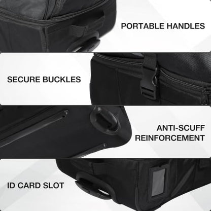 REDCAMP 33" Large Rolling Duffle Bag with Wheels and Handle for Travel, 90L - size: 33" Black