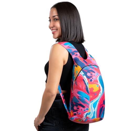 Nanobag Daypack 16L Ultralight Packable Foldable Travel Backpack for Hiking - color: Splash