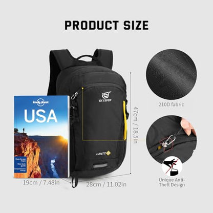 SKYSPER Small Hiking Backpack, 20L/30L Lightweight Travel Backpacks Hiking Daypack for Women Men - color: Lantc20-black, size: 30 l