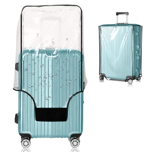 24 Inch Waterproof Clear Suitcase Cover (Black Trim) - color: Black Trim-0.4mm, size: 24" Suitcase Cover.