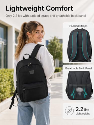 Hanke Expandable Laptop Backpack, 24L-30L Carry On Travel Backpack, Caramel - color: Caramel