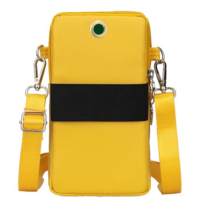 JANKS Small Crossbody Bags for Women Mini Cell Phone Purses Handbag Shoulder Bag - color: 01 Yellow