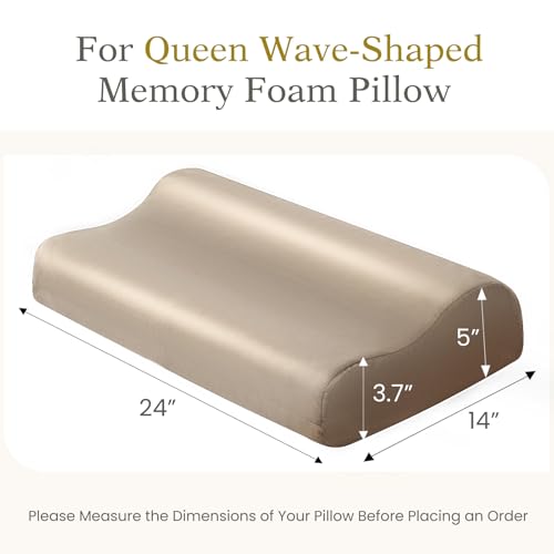 Cooling Pillowcase for Contour Pillow, Taupe, 24x14x5/3.7 Inches, 1 Piece - color: Taupe