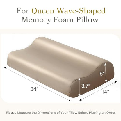Cooling Pillowcase for Contour Pillow, Taupe, 24x14x5/3.7 Inches, 1 Piece - color: Taupe