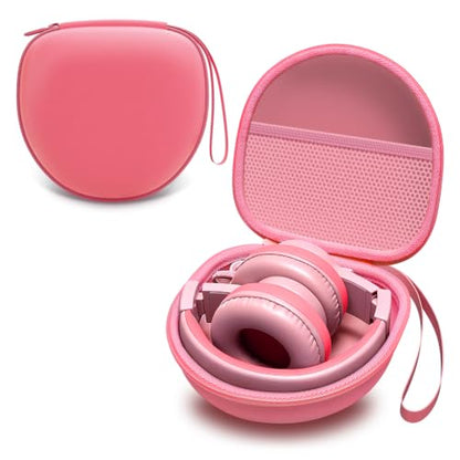 Kids Headphones Case for Folding Headphone, Peach Blossom (Case Only) - color: Peach