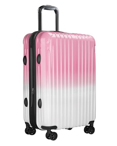 Carry On Luggage 22x14x9 Airline Approved, Suitcases with Wheels - color: Peach, size: S(carry-on-20")