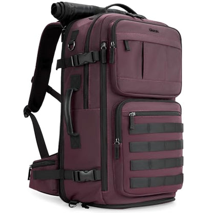 Gonex Travel Backpack, 40L Expandable Carry On, 3-in-1 Convertible - color: Dark Red