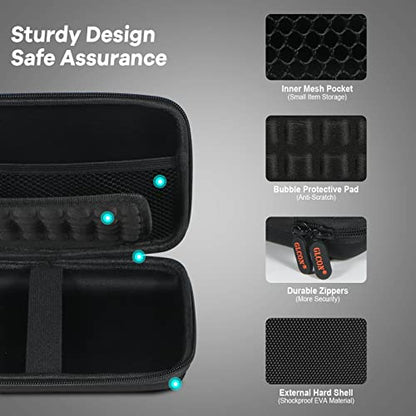 Shockproof Hard Shell Carrying Case for GPS, External Hard Drive - color: Black