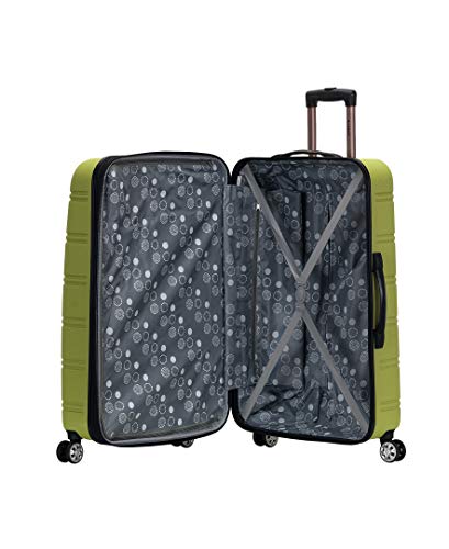 Rockland Melbourne Hardside 3 Piece Expandable Spinner Wheel Luggage Set, (20"/24"/28"), Lime - color: Lime, size: 3 Piece (20"/24"/28")