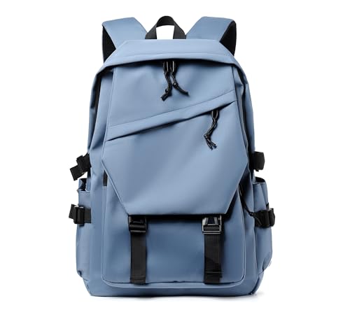 Water Resistant Multi-Pocket Laptop Backpack for Work & Travel, Fits 14" Computer, Lightweight and Durable (Blue) - color: Blue