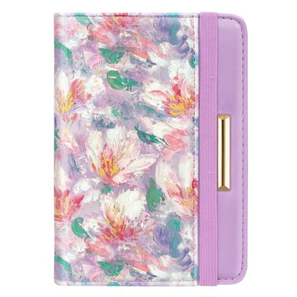 Coco Rossi Passport Holder for Travel Women Slim RFID Passport Cover Wallet - color: Garden Flower
