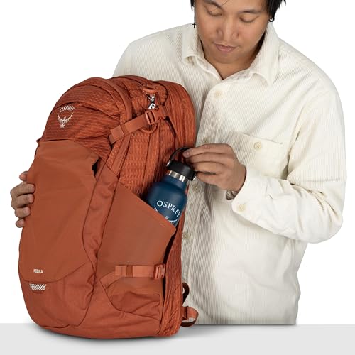 Osprey Nebula Commuter Backpack, Green OS | everyday bag, campus pack, laptop carry, laptop sleeve, work school travel, bottle pockets, everyday carry, Green color - color: Moss Green-earl Grey Heather