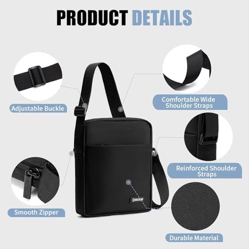 OSOCE Messenger Bag Crossbody Shoulder Bag for Men - size: Large