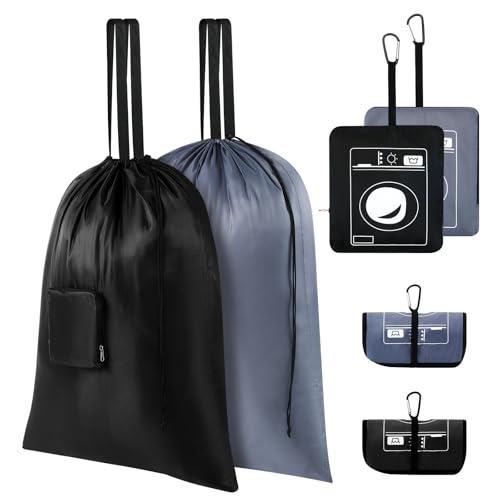 24" x 33" Extra Large Heavy Duty Laundry Bag With Handles, Travel Laundry Bag for Dirty Clothes, Laundry for Traveling,Camp, Dirty Clothes Travel Bag,