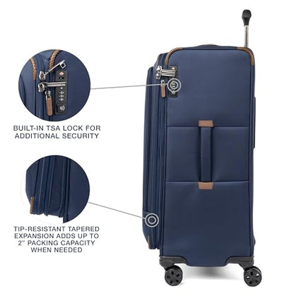 Travelpro Crew Classic Softside Checked Luggage, Blue, 29-Inch - color: Patriot Blue, size: Checked Large