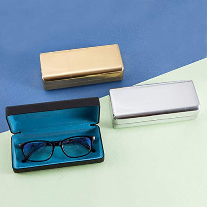 TRIUMPH VISION Sunglasses Case Hard Shell Glasses Case Eyewear Eyeglasses - color: Silver, size: Medium for eyeglasses