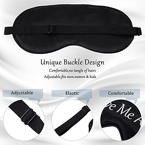 4 Pack Funny Eye Mask for Sleeping Blackout, Black, Gray, Pink, Purple - color: Black, Gray, Pink, Purple