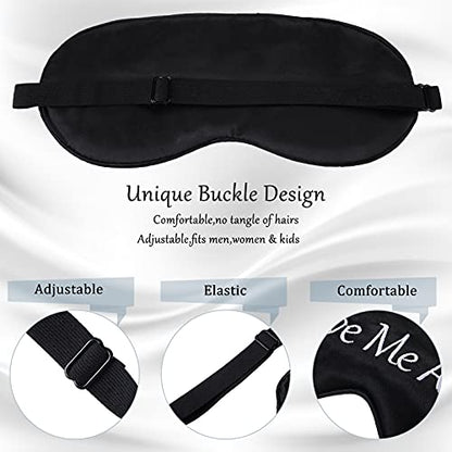 4 Pack Funny Eye Mask for Sleeping Blackout, Black, Gray, Pink, Purple - color: Black, Gray, Pink, Purple