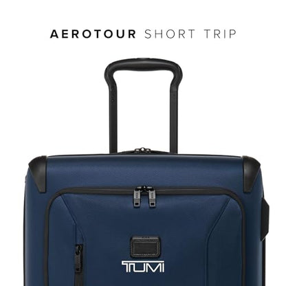 TUMI - Aerotour 4 Wheel Expandable Luggage - Men's and Women's Lightweight Business and Leisure Travel Suitcase - 26" Medium Expandable Checked, Navy - color: Navy, size: 26" Short Trip Expandable Packing Case