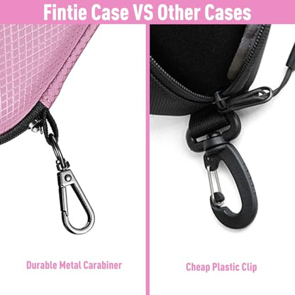 FINTIE Sunglasses Case, Hard EVA Shell Shockproof Sport Glasses Case - color: Pink