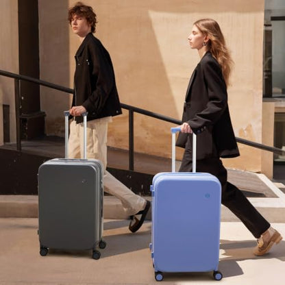 mixi Carry on Luggage, 20'' Suitcase Spinner Wheels Luggage Hardshell Lightweight Rolling Suitcases PC with Cover & TSA Lock for Business Travel, Lilac Purple - color: Lilac Purple, size: 20in Carry on
