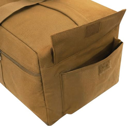 Rothco Active-Duty Canvas Bag - Durable Gear Duffle for Any Adventure, 100L - color: Coyote Brown