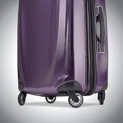 Samsonite Winfield 3 DLX Hardside Expandable Luggage with Spinners, Purple, 2-Piece Set (20/25) - color: Purple, size: 2PC SET (CO/MED)
