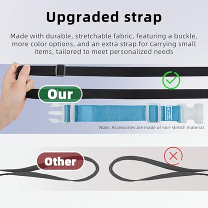 Luggage Straps Bag Bungees, Adjustable TSA-Approved – High Elastic Suitcase Belt for Securing Carry-On (1 Pack Blue) - color: S-Blue