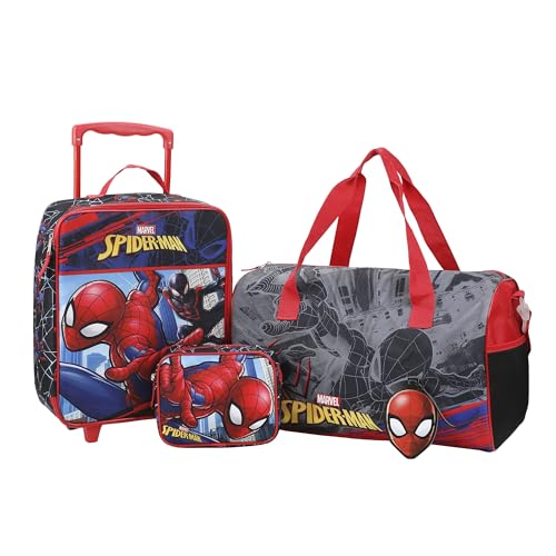 Bioworld Spider-Man & Miles Morales 4-Piece Youth Travel Set - color: Spider-Man & Miles Morales