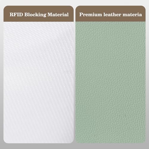 CoBak Passport Holder Cover with Safe Zipper Closure - color: Agave Green