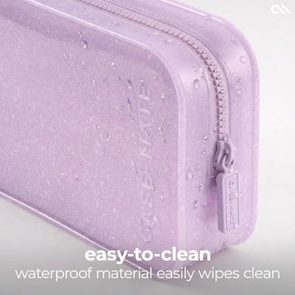 Case-Mate Jelly Makeup Bag - Waterproof Zipper Pouch - Stardust Twinkle - color: Stardust Twinkle