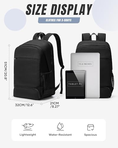 VGCUB Gym Backpack for Women Men with Shoe Compartment and Wet Pocket