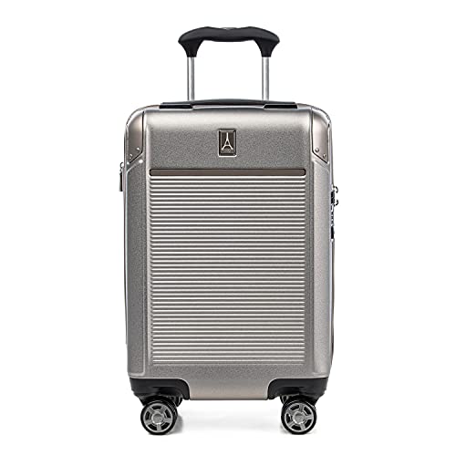 Travelpro Platinum Elite Hardside Carry-On Luggage, Sand, 20-Inch - color: Metallic Sand, size: Compact Carry-On 20-Inch