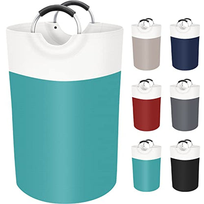 BlissTotes 75L Laundry Basket, Freestanding Collapsible Hamper, Green - color: Green, size: 75L
