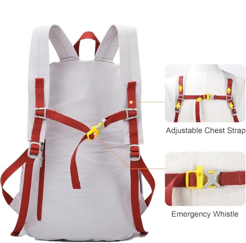 Fold Backpack-Lightweight Waterproof Packable Backpack for Travel and Outdoor, 25L Hiking Bag for Man and Women (24qhuang)