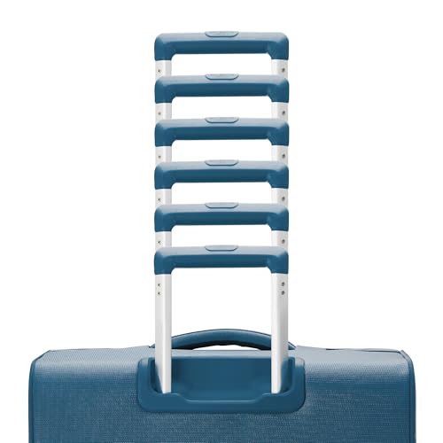 Samsonite UpLIFT Lightweight Large Checked Softside Luggage with Spinner Wheels - Expandable - Airline-Approved, Polyester Soft Suitcase for Ultra Light Travel - Cerulean Blue - color: Cerulean Blue, size: Large Checked