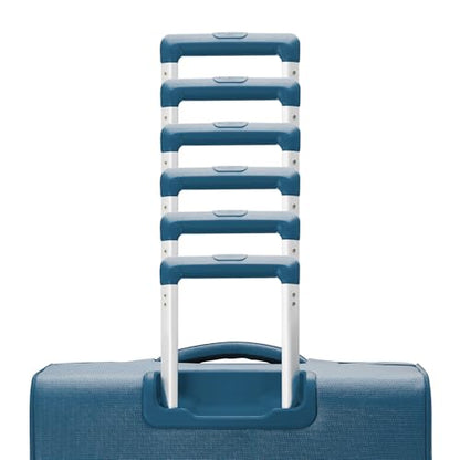 Samsonite UpLIFT Lightweight Large Checked Softside Luggage with Spinner Wheels - Expandable - Airline-Approved, Polyester Soft Suitcase for Ultra Light Travel - Cerulean Blue - color: Cerulean Blue, size: Large Checked
